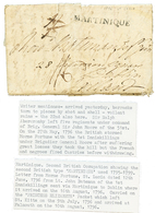 ST LUCIA - PRECURSOR : 1796 MARTINIQUE Cachet On Entire Letter Datelined "MORNE FORTUNE, ST LUCIA" Sent Via MARTINIQUE T - Ste Lucie (...-1978)