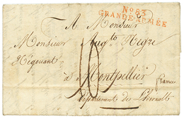 SWEDISH POSSESSION - POMERANIE SUEDOISE" : 1807 N°83 GRANDE ARMEE In Red On Entire Letter Datelined "BARTH" To FRANCE. V - Sonstige & Ohne Zuordnung