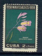 CUBA 1958 - NATALE - FIORI - ORCHIDEE  - 1 VALORE MNH ** - Unused Stamps