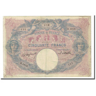 France, 50 Francs, Bleu Et Rose, 1899-07-05, TB, Fayette:14.11, KM:64b - 50 F 1889-1927 ''Bleu Et Rose''