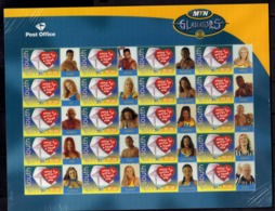 SUD SOUTH AFRICA AFRIQUE 2000 GLADIATORS SEND A LETTER TO A LOVED ONE GREETINGS SHEET FOGLIO FEUILLET MNH - Nuevos