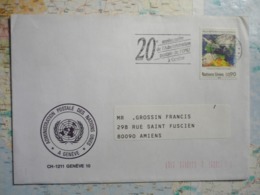 Genève 20-e Anniversaire De L'administration Postale De L'ONU à Genève 5/12/1989 - Cartas & Documentos