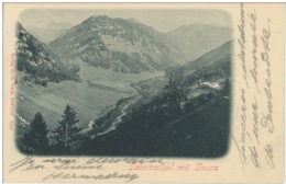 Liechtenstein 1901: Bild-PK CPI "Saminatal Mit Succa" Vorläufer Précurseur Michel-No. 89 O VADUZ 27/5/01 (LBK CHF 40.00) - ...-1912 Prefilatelia