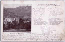 Liechtenstein 1902: Bild-PK CPI "Schloss & Volkshymne" Vorläufer Précurseur Michel-N° 87 O VADUZ 10/7/02 (LBK CHF 40.00) - ...-1912 Precursores