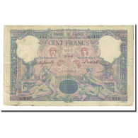 France, 100 Francs, Bleu Et Rose, 1897-02-27, B+, Fayette:21.10, KM:65b - 100 F 1888-1909 ''Bleu Et Rose''