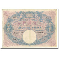 France, 50 Francs, Bleu Et Rose, 1900-01-10, TB, Fayette:14.12, KM:64b - 50 F 1889-1927 ''Bleu Et Rose''