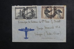 CONGO BELGE - Enveloppe De Léopoldville Pour Soldat à Saïgon En 1946 Par Avion, Affranchissement Plaisant - L 46284 - Briefe U. Dokumente