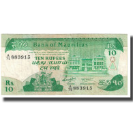 Billet, Mauritius, 10 Rupees, KM:35a, TTB - Maurice