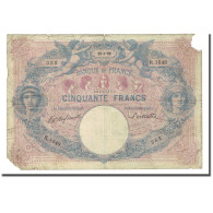 France, 50 Francs, Bleu Et Rose, 1899-04-12, B, Fayette:14.11, KM:64b - 50 F 1889-1927 ''Bleu Et Rose''