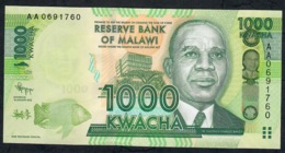 MALAWI P62a  1000 KWACHA 2012  #AA0      UNC. - Malawi