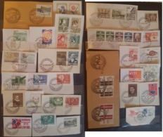 DENMARK DANMARK DÄNEMARK COLLECTION 40 DIFFERENT  SLANIA ENGRAVED STAMPS FIRST DAY CANCEL - Collections