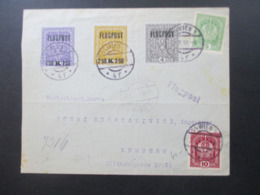 Österreich Flugpost Nr. 225 - 227 Wien 1 - Lemberg Flug Vom 1.4.1918 - Cartas