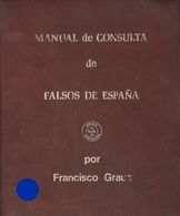 (1986ca). JUEGO COMPLETO DEL MANUAL DE CONSULTA DE FALSOS DE ESPAÑA, Compuesto Por Siete Volúmenes Con Fichas Intercambi - Other & Unclassified
