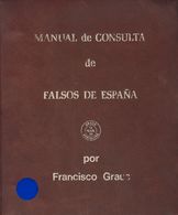 (1986ca). JUEGO COMPLETO DEL MANUAL DE CONSULTA DE FALSOS DE ESPAÑA, Compuesto Por Siete Volúmenes Con Fichas Intercambi - Autres & Non Classés