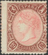 (*)77. 1865. 19 Cuartos Castaño Y Rosa (leve Defecto). BONITO. - Otros & Sin Clasificación