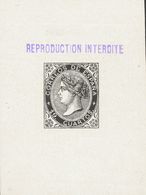 (*)90F. 1867. 19 Cuartos Negro. PRUEBA DE PUNZON, De Un Falso Sperati. MAGNIFICA Y INUSUAL. - Sonstige & Ohne Zuordnung