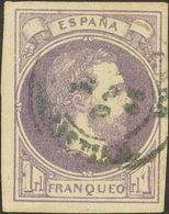 º158. 1874. 1 Real Violeta (inapreciable Puntito Claro). MAGNIFICO. - Altri & Non Classificati