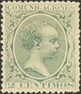 *213. 1889. 2 Cts Verde. Excelente Centraje. MAGNIFICO. - Altri & Non Classificati