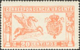 *324. 1925. 20 Cts Rojo Anaranjado. MAGNIFICO. Edifil 2020: 72 Euros - Sonstige & Ohne Zuordnung