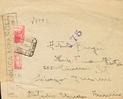 Sobre 752(2). 1939. 45 Cts Rosa, Dos Sellos. Certificado De BARCELONA A CHICAGO (U.S.A.), Dirigida A Arturo Barger. Al D - Autres & Non Classés