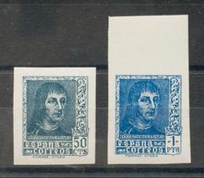 **NE58/59s. 1938. Serie Completa. NO EMITIDA Y SIN DENTAR. MAGNIFICA. Edifil 2020: 635 Euros - Otros & Sin Clasificación