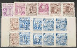 **974/82(4). 1944. Serie Completa, Bloque De Cuatro. MAGNIFICA. Edifil 2020: +140 Euros - Otros & Sin Clasificación