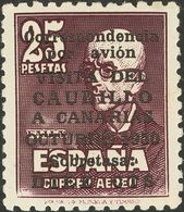 **1090. 1951. CAUDILLO A CANARIAS CON NUMERO. Centraje Excepcional. PIEZA DE LUJO. Cert. GRAUS. Edifil 2020: +650 Euros - Autres & Non Classés