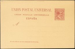 (*)EP21. 1890. 10 Cts Carmín Sobre Tarjeta Entero Postal. MAGNIFICA. Edifil 2019: 53 Euros - Autres & Non Classés
