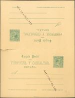 (*)EP25/26M. 1890. 5 Cts Verde Sobre Tarjeta Entero Postal Y 5 Cts+5 Cts Verde Sobre Tarjeta Entero Postal De Ida Y Vuel - Sonstige & Ohne Zuordnung