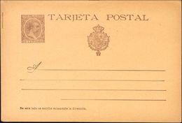 (*)EP36. 1897. 10 Cts Castaño Sobre Tarjeta Entero Postal. MAGNIFICA. Edifil 2020: 70 Euros - Otros & Sin Clasificación