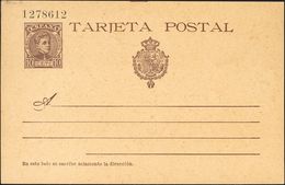 (*)EP37. 1901. 10 Cts Castaño Sobre Tarjeta Entero Postal. MAGNIFICA. Edifil 2019: 40 Euros - Altri & Non Classificati