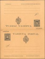 (*)EP38. 1901. 15 Cts+15 Cts Pizarra Sobre Tarjeta Entero Postal, De Ida Y Vuelta. MAGNIFICA. Edifil 2020: 89 Euros - Altri & Non Classificati