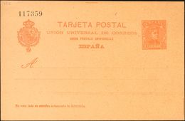 (*)EP40. 1901. 10 Cts Naranja Sobre Tarjeta Entero Postal. MAGNIFICA. Edifil 2020: 122 Euros - Otros & Sin Clasificación