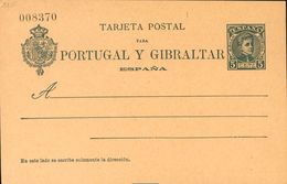 (*)EP43. 1903. 5 Cts Verde Azulado Sobre Tarjeta Entero Postal. MAGNIFICA. Edifil 2019: 45 Euros - Autres & Non Classés