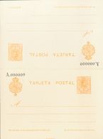 (*)EP50N, EP52N. 1910. 15 Cts Violeta Sobre Tarjeta Entero Postal Y 20 Cts+20 Cts Naranja Sobre Tarjeta Entero Postal De - Autres & Non Classés