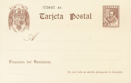 (*)EP83. 1938. 20 Cts Castaño Sobre Tarjeta Entero Postal. MAGNIFICA. Edifil 2020: 112 Euros - Otros & Sin Clasificación