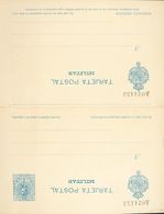 (*)EPM1. 1921. 15 Cts + Sin Valor Sobre Tarjeta Entero Postal Militar, De Ida Y Vuelta. MAGNIFICA. Edifil 2019: 73 Euros - Other & Unclassified
