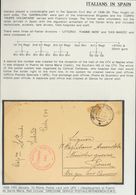 Sobre . 1938. Tarjeta Postal De EL PUERTO DE SANTA MARIA A ROMA (ITALIA). Marca DIREZIONE SERVIZI POSTALI / INTENDENZA / - Otros & Sin Clasificación