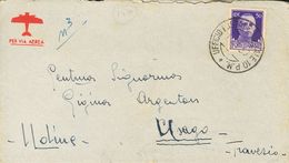 Sobre . 1939. 50 Cts Violeta De Italia. PALMA DE MALLORCA A USAGO (ITALIA)(carta Con Texto). Matasello UFFICIO POSTALE S - Other & Unclassified