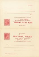 (*)EP3/6. 1880. Juego Completo De Cuatro Tarjetas Entero Postales (incluyendo Obviamente Las Dos De Ida Y Vuelta). MAGNI - Other & Unclassified