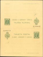 (*)EP4. 1905. 10 Cts+10 Cts Verde Sobre Tarjeta Entero Postal, De Ida Y Vuelta. MAGNIFICA. Edifil 2019: 230 Euros - Other & Unclassified