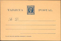 (*)EP9. 1900. 5 Mils Azul Sobre Tarjeta Entero Postal. MAGNIFICA. Edifil 2019: 225 Euros - Altri & Non Classificati