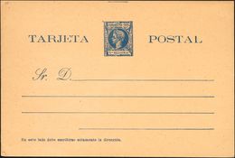 (*)EP9. 1900. 5 Mils Azul Sobre Tarjeta Entero Postal. MAGNIFICA. Edifil 2019: 225 Euros - Other & Unclassified