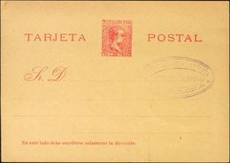 (*)EPF1. (1896ca). 10 Ctvos Rojo Sobre Tarjeta Entero Postal Privada, Probablemente Realizada Por La Ilustración Filatél - Autres & Non Classés