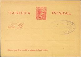 (*)EPF1. (1896ca). 10 Ctvos Rojo Sobre Tarjeta Entero Postal Privada, Probablemente Realizada Por La Ilustración Filatél - Andere & Zonder Classificatie