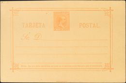 (*)EP6/7. 1892. 2 Ctvos Castaño Y 3 Ctvos Naranja, Sobre Tarjetas Entero Postales. MAGNIFICAS. Edifil 2019: 122 Euros - Sonstige & Ohne Zuordnung