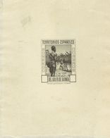 (*)202P. 1931. Sin Valor, Negro. PRUEBA DE PUNZON. MAGNIFICA Y RARISIMA. - Autres & Non Classés