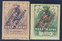 *4s, 6s. 1916. 30 Cts Lila Y 1 Pts Verde. SIN DENTAR. MAGNIFICOS. Edifil 2018: 76,5 Euros - Other & Unclassified