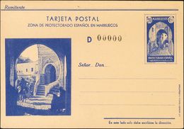 (*)EP28M. 1939. 20 Cts Azul Sobre Tarjeta Entero Postal. NºD00000. MAGNIFICA Y RARA. Edifil 2018: 265 Euros - Altri & Non Classificati