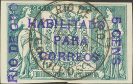 º40B. 1908. 5 Cts Sobre 50 Cts Verde (sin Numeración). MAGNIFICO. Edifil 2018: 90 Euros - Other & Unclassified